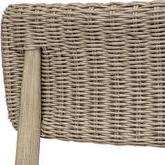 Kailua Gray Outdoor Wicker Dining Chair - Ornate Home
