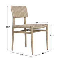 Kailua Gray Outdoor Wicker Dining Chair - Ornate Home