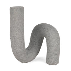 Kailyn Gray Resin Textured Concrete Decorative Object with Concrete Gray