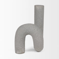 Kailyn Gray Resin Textured Concrete Decorative Object with Concrete Gray