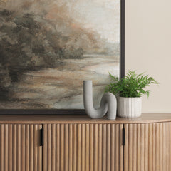 Kailyn Gray Resin Textured Concrete Decorative Object with Concrete Gray