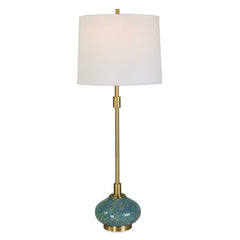 Kaimana Aged Blue Buffet Lamp - Ornate Home