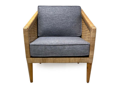 Kaitlin Natural/Blue Accent Chair - Ornate Home