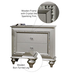 Kaitlyn Champagne Nightstand - Ornate Home