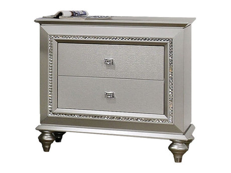 Kaitlyn Champagne Nightstand - Ornate Home