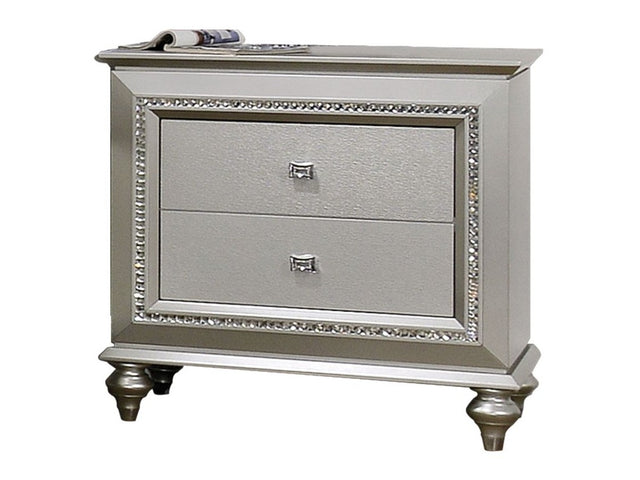 Kaitlyn Champagne Nightstand - Ornate Home