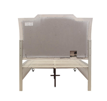 Kaitlyn King Storage Bed in Champagne - Ornate Home