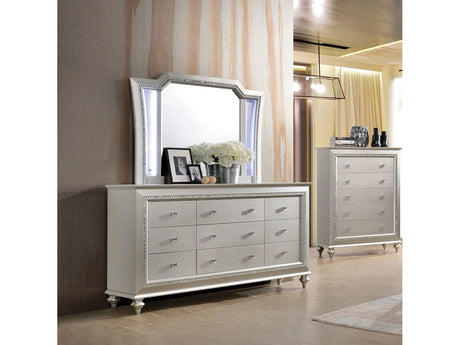 Kaitlyn LED & Champagne Mirror - Ornate Home