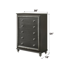 Kaitlyn Metallic Gray Chest - Ornate Home