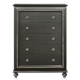 Kaitlyn Metallic Gray Chest - Ornate Home