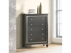 Kaitlyn Metallic Gray Chest - Ornate Home