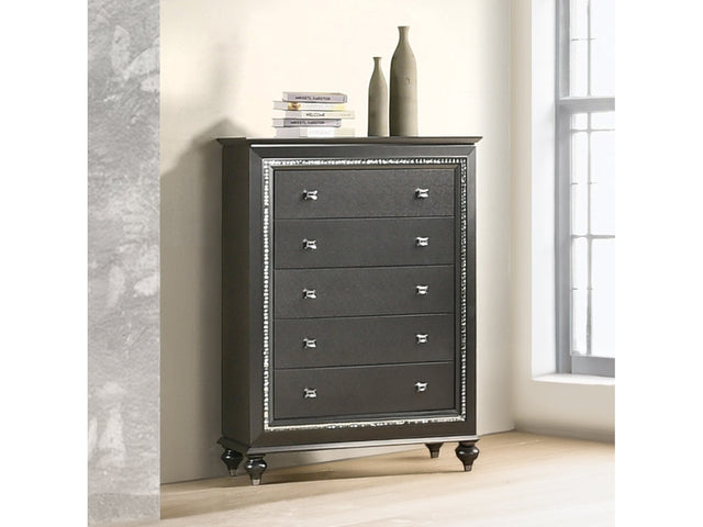Kaitlyn Metallic Gray Chest - Ornate Home