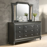 Kaitlyn Metallic Gray Dresser - Ornate Home