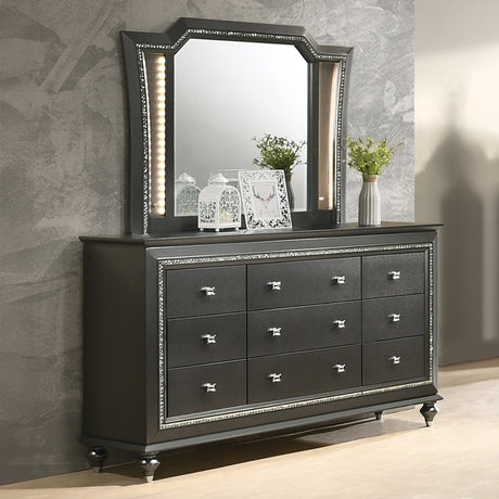 Kaitlyn Metallic Gray Dresser - Ornate Home