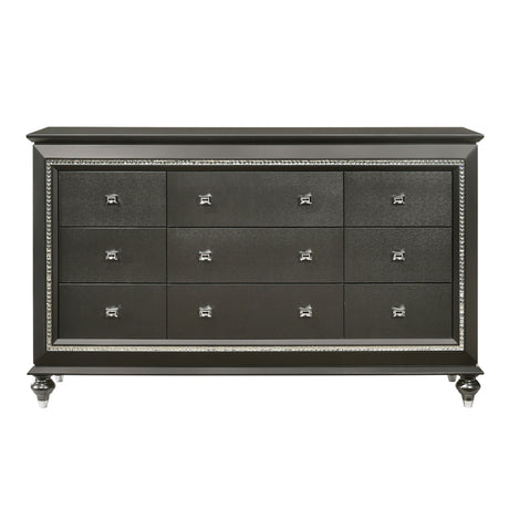 Kaitlyn Metallic Gray Dresser - Ornate Home