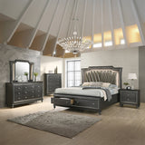 Kaitlyn Metallic Gray Mirror - Ornate Home