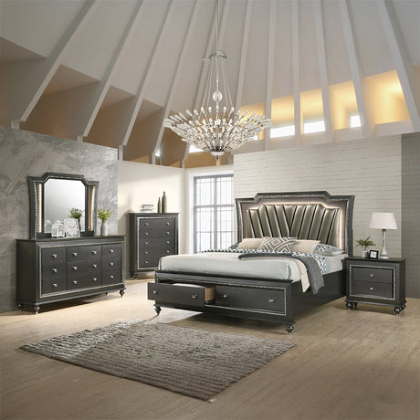 Kaitlyn Metallic Gray Mirror - Ornate Home