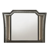 Kaitlyn Metallic Gray Mirror - Ornate Home