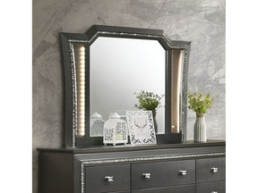 Kaitlyn Metallic Gray Mirror - Ornate Home