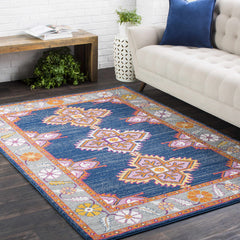 Kaitlyn Navy Area Rug - Ornate Home