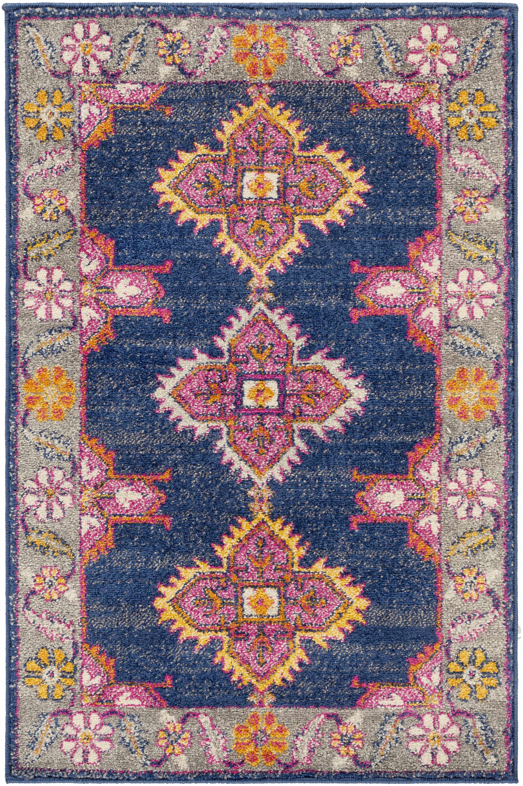 Kaitlyn Navy Area Rug - Ornate Home