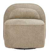 Kakao Olive Brown Swivel Chair