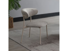 Kalam Gray & Beige Side Chair (Set of 2) - Ornate Home
