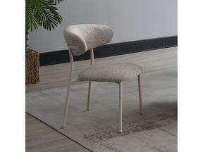 Kalam Gray & Beige Side Chair (Set of 2) - Ornate Home