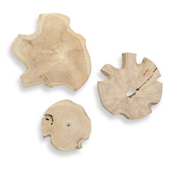 Kalani Wood Outdoor Wall Art (Set of 3) - Ornate Home