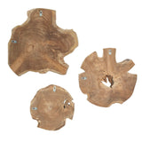 Kalani Wood Outdoor Wall Art (Set of 3) - Ornate Home