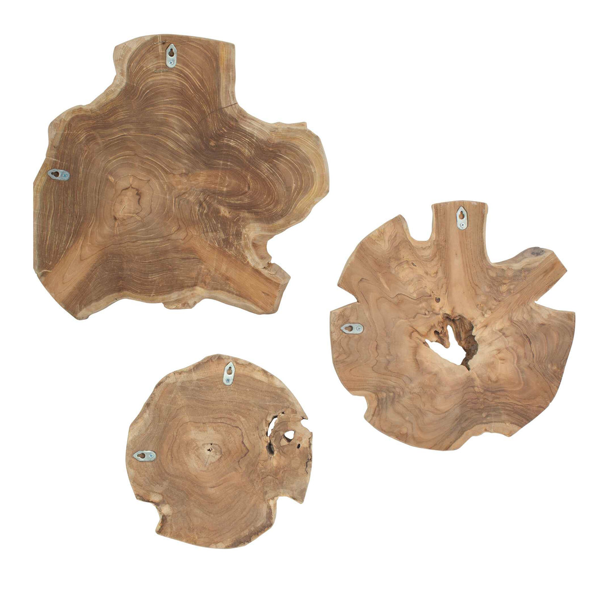 Kalani Wood Outdoor Wall Art (Set of 3) - Ornate Home
