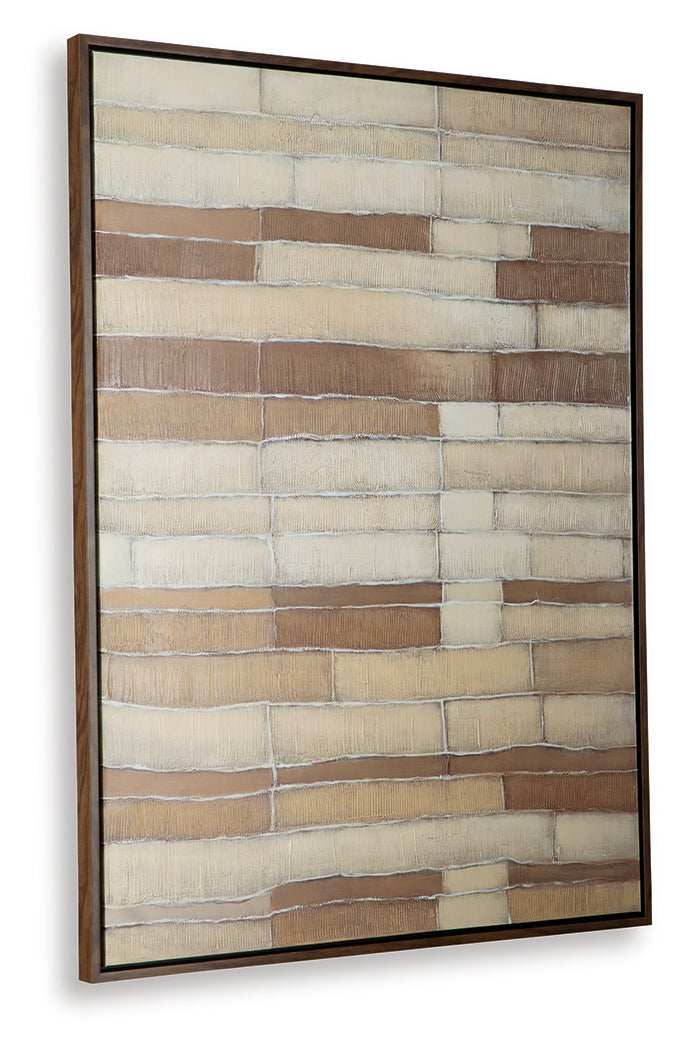 Kalanmore Brown/Tan/White Wall Art (Online Special Price) - Ornate Home