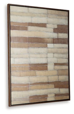 Kalanmore Brown/Tan/White Wall Art - Ornate Home
