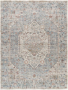 Kalei Beige & Blue Area Rug - Clearance - Ornate Home