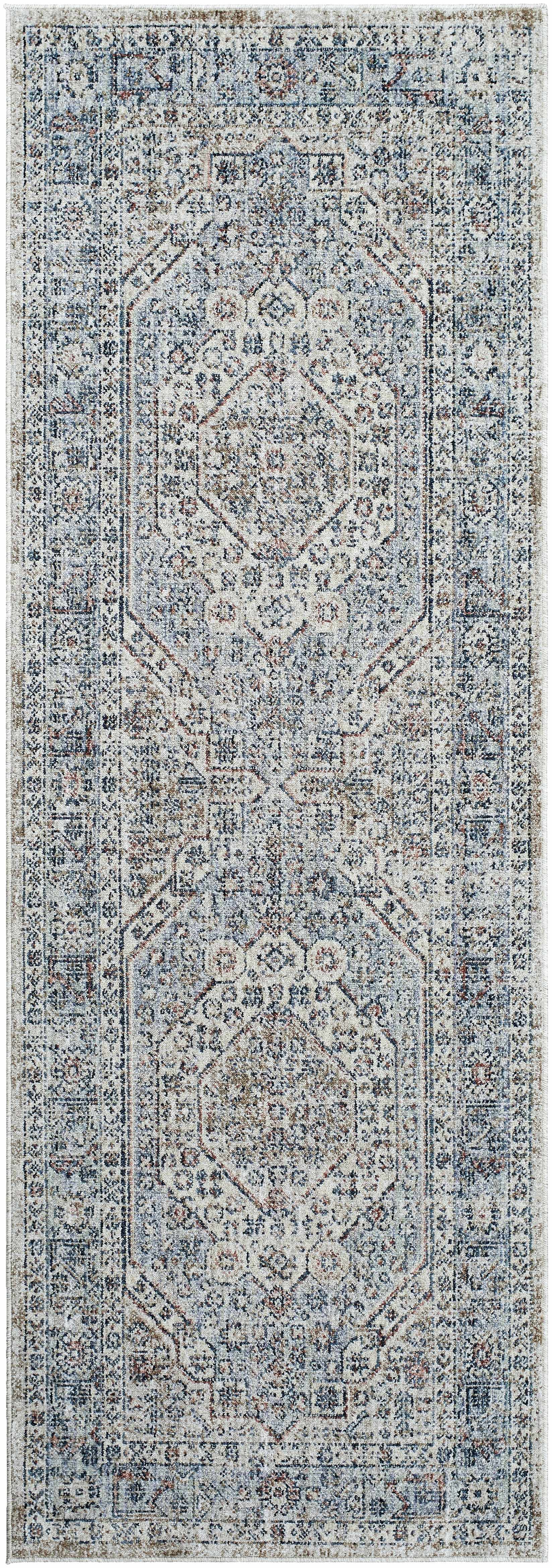 Kalei Beige & Blue Area Rug - Clearance - Ornate Home