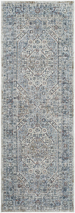 Kalei Beige & Blue Area Rug - Clearance - Ornate Home