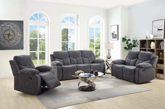 Kalen Gray Motion Loveseat - Ornate Home