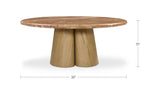 Kaleta Rosso Alicante Marble Coffee Table - Ornate Home