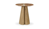 Kaleta Rosso Alicante Marble Side Table - Ornate Home