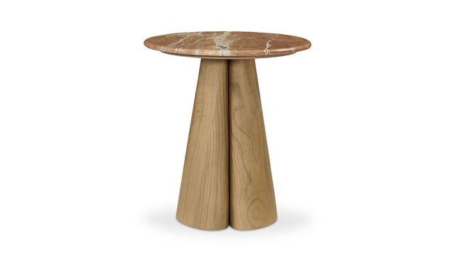 Kaleta Rosso Alicante Marble Side Table - Ornate Home