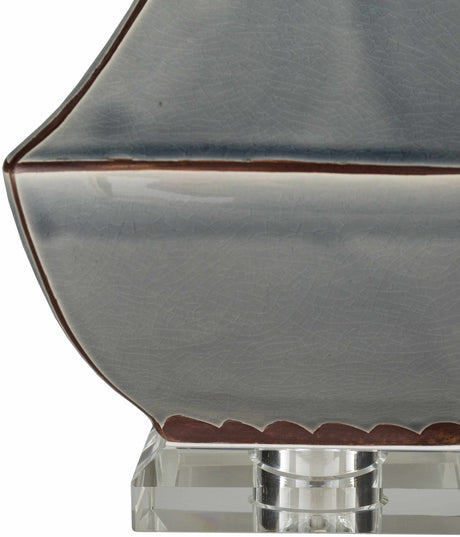 Kalilangan Gray Ceramic Table Lamp - Ornate Home