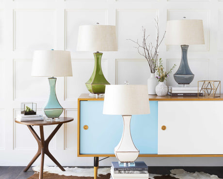 Kalilangan Gray Ceramic Table Lamp - Ornate Home