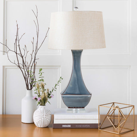 Kalilangan Gray Ceramic Table Lamp - Ornate Home