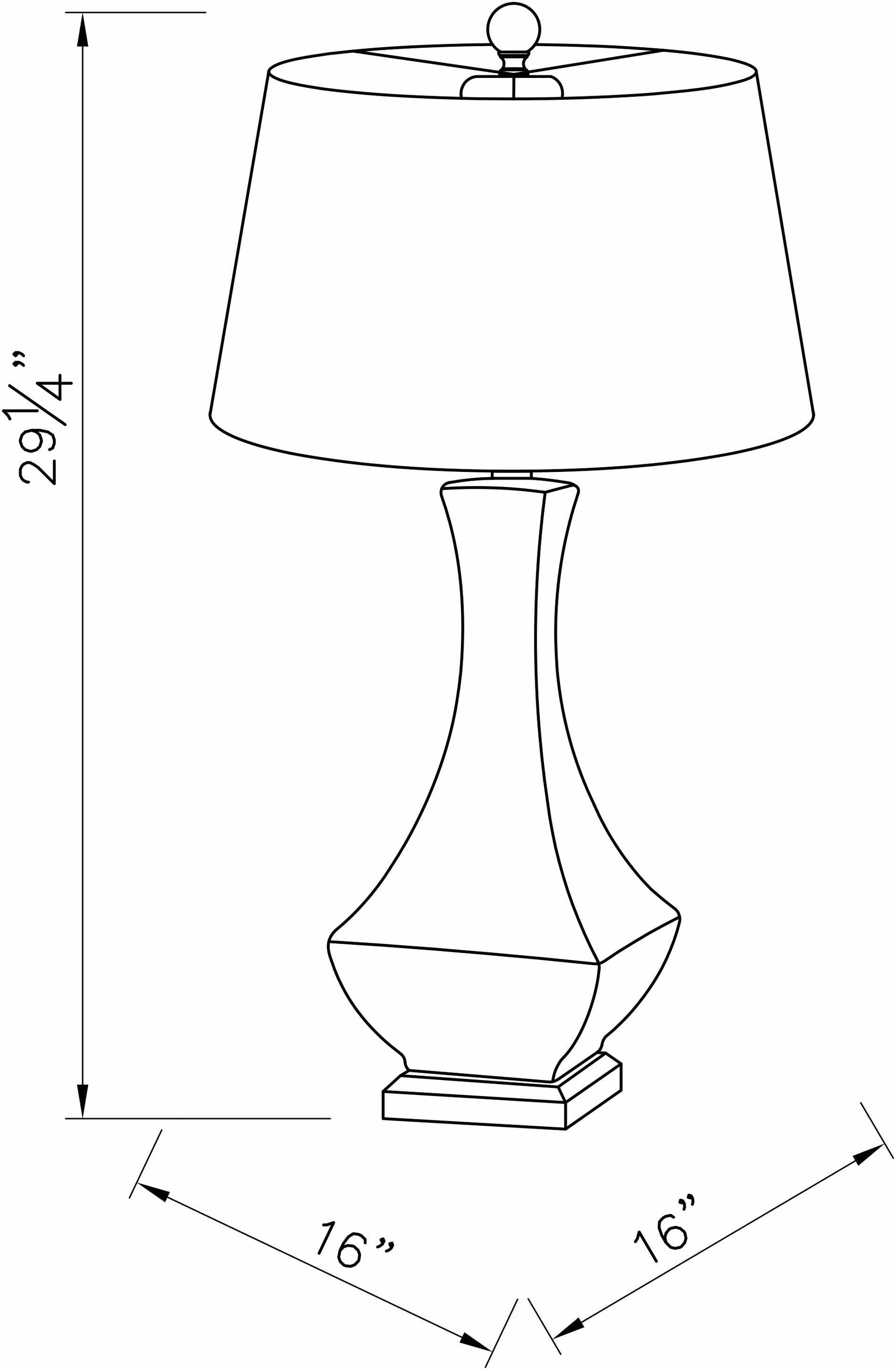 Kalilangan Gray Ceramic Table Lamp - Ornate Home