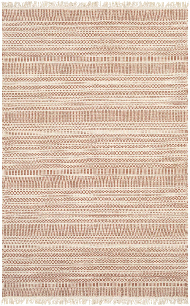 Kalinga Red/Cream Flatweave Wool Rug - Clearance - Ornate Home