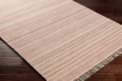 Kalinga Red/Cream Flatweave Wool Rug - Clearance - Ornate Home