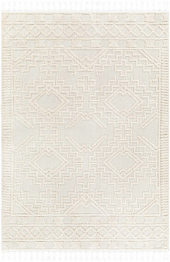 Kalkan High/Low Pile Rug with Tassels - Clearance - Ornate Home