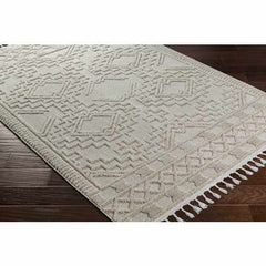 Kalkan High/Low Pile Rug with Tassels - Clearance - Ornate Home