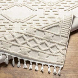 Kalkan High/Low Pile Rug with Tassels - Clearance - Ornate Home