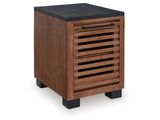 Kallari Warm Brown/Black Chair Side End Table (Online Special Price) - Ornate Home